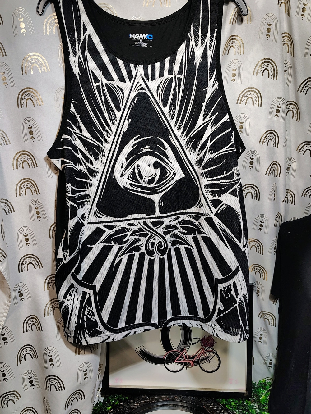 Tony Hawk Black & White Eye Triangle Graphic Tank